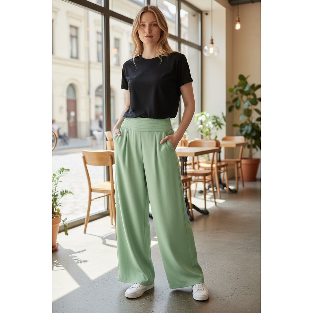 RAMY BROOK Pants NEW Size 2 Cropped Joss Pant $385 Minty Green